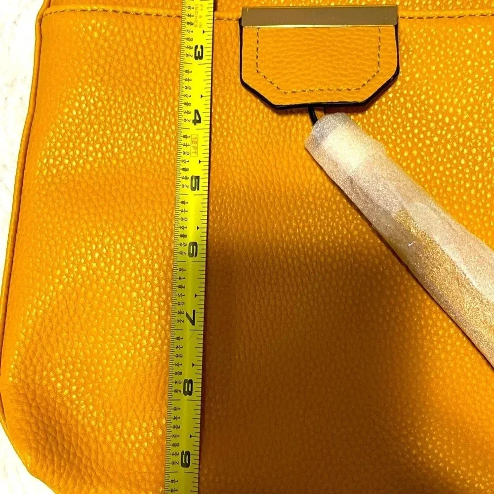 Deluxity Los Angeles Yellow Vegan Peta approved Women Crossbody Messenger